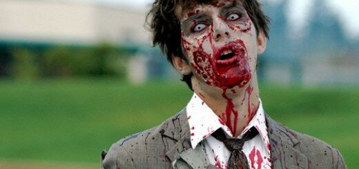 Прикольные мужские костюмы на Хэллоуин: страшный костюм вампира, оборотня, зомби.